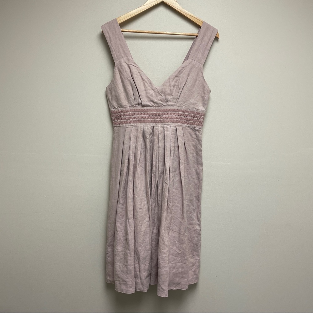 Sundance Womens Purple Mauve Sleeveless Linen Dress Size 10